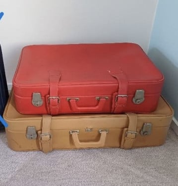 Gratis 2 vintage koffers