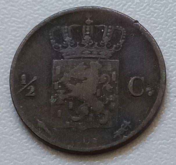 ½ cent jaar 1822