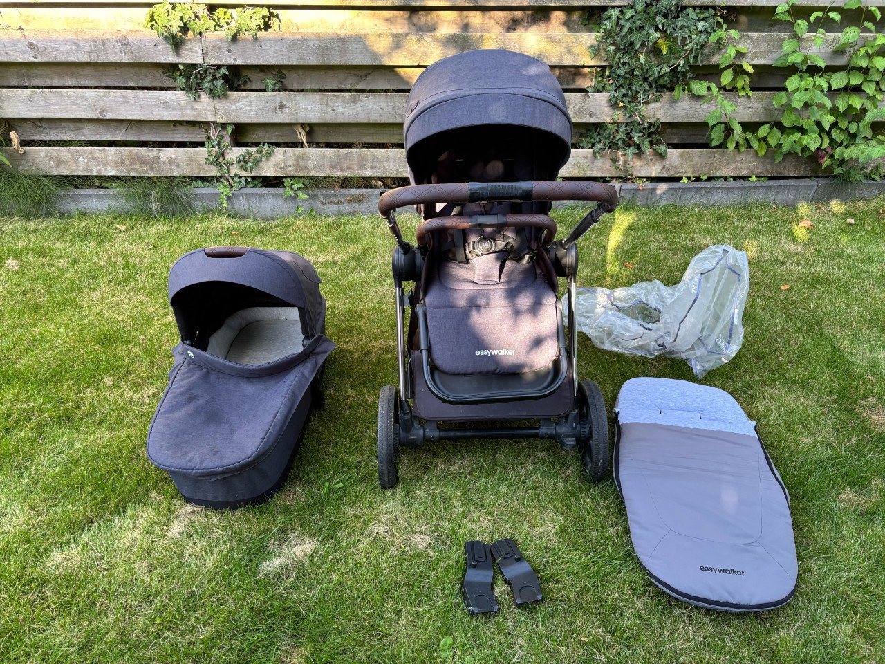 Kinderwagen Easywalker Rudey Mineral Grey inclusief diverse accessoires