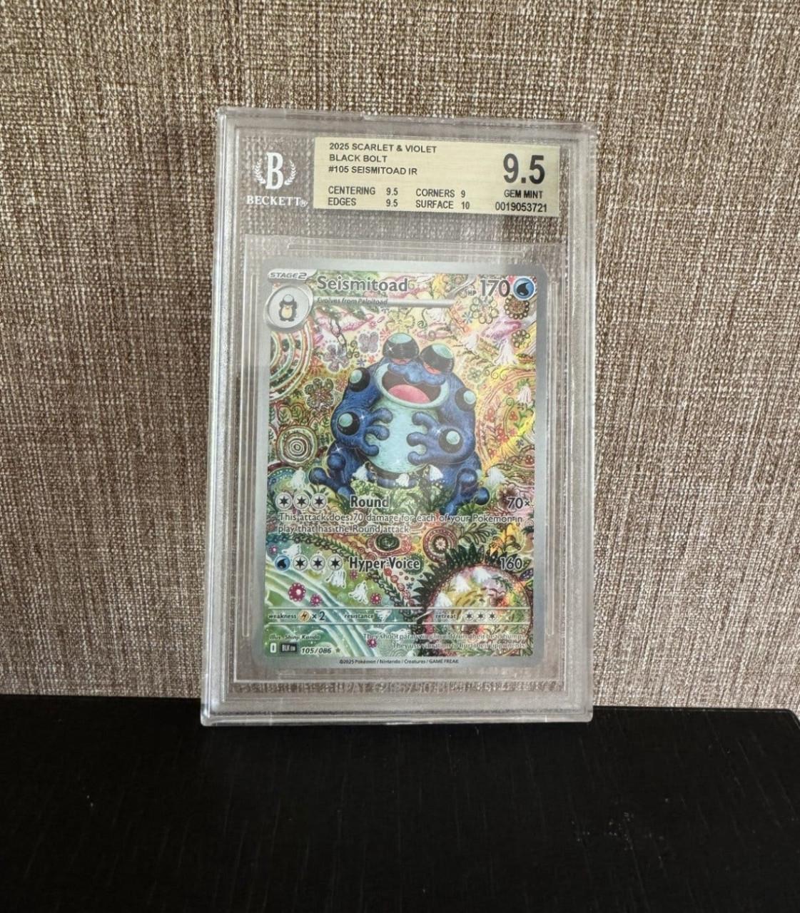 Seismitoad IR 105/066 BGS 9,5 (low pop) Pokemon