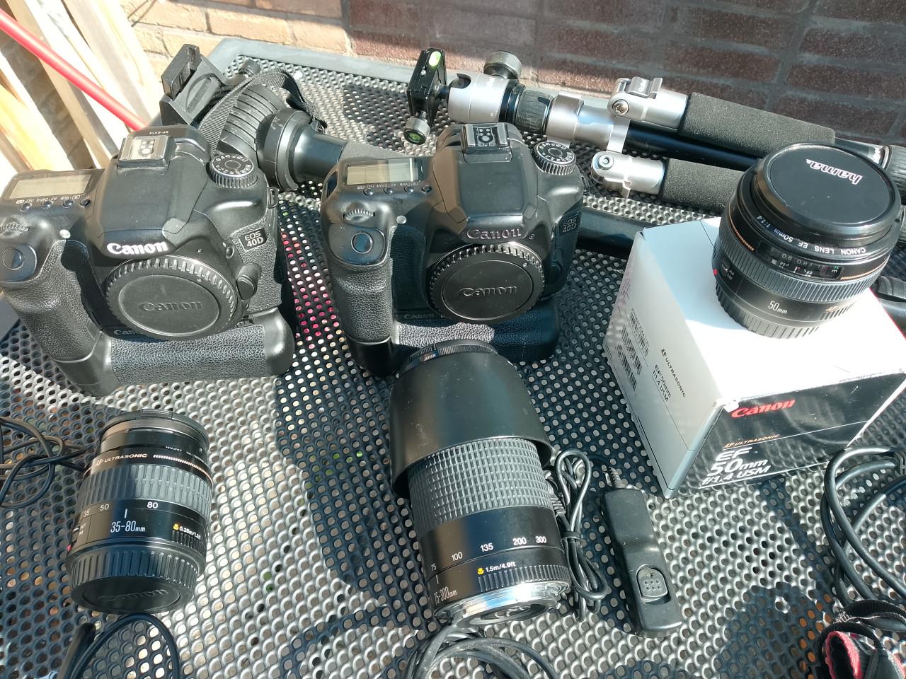 Te koop Canon 40d  zeer uitgebreid