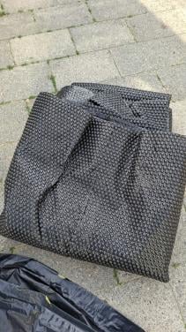 Afdekzeil - zwart bubbel isolatie plastic