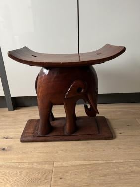 Ashanti/Asante houten olifant. Ghana jaren 60