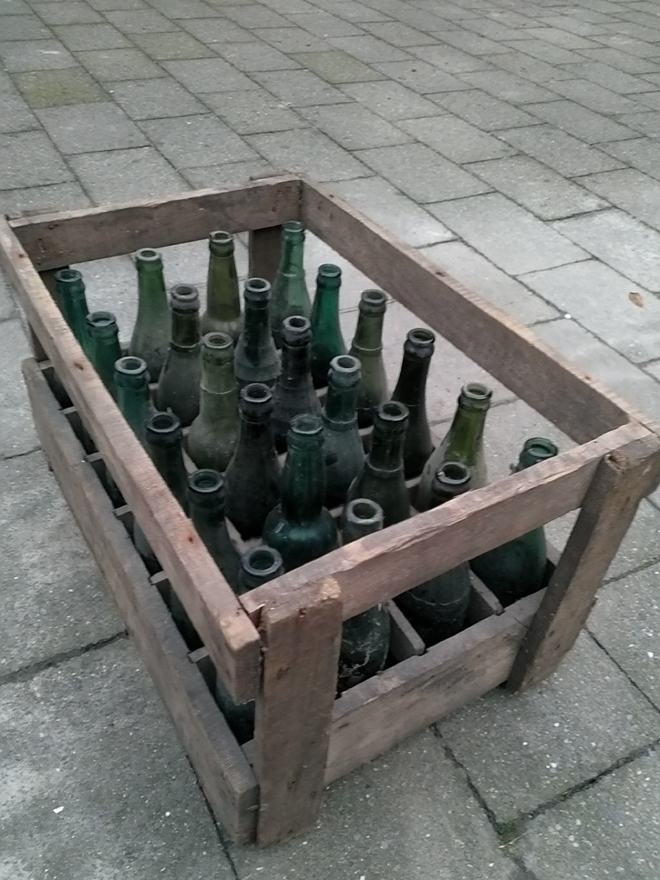 Houten bierkrat, authentiek