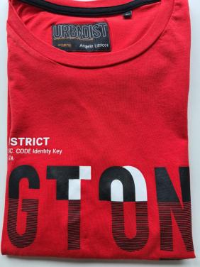 Angelo Litro rood met zwart T-shirt Maat XL