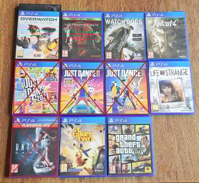 Verschillende PS4 Games