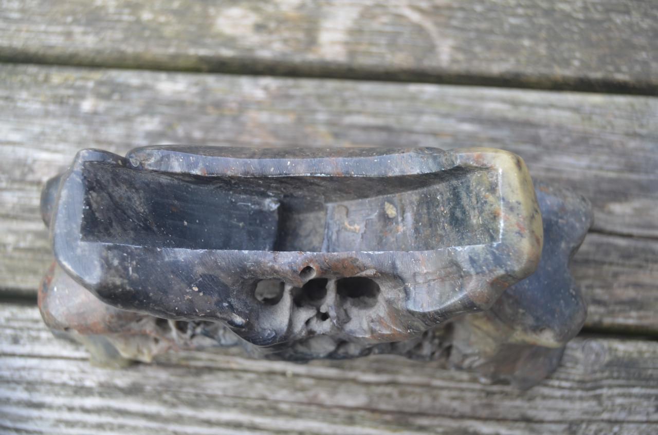 Spekstenen Chinese sculptuur boom en kraanvogel