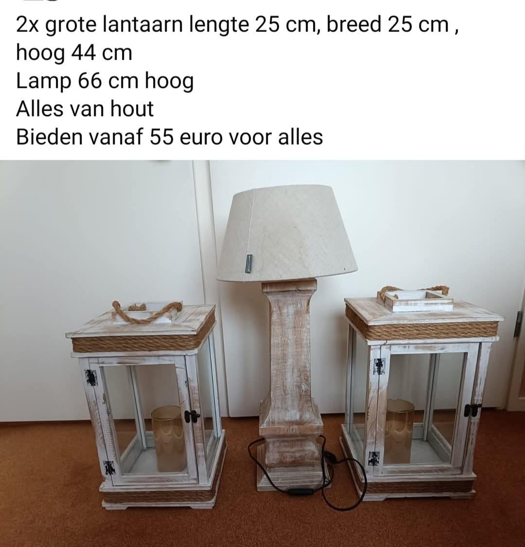 Windlichten en lamp