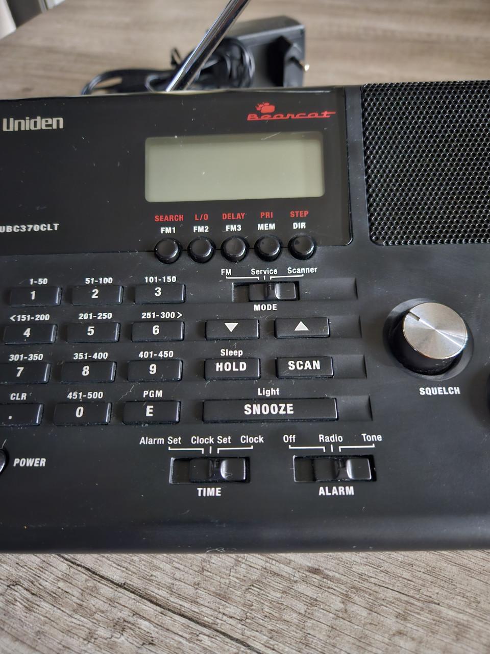 Zgan werkend Uniden Bearcat UBC-370 CLT tafel of kerkscanner