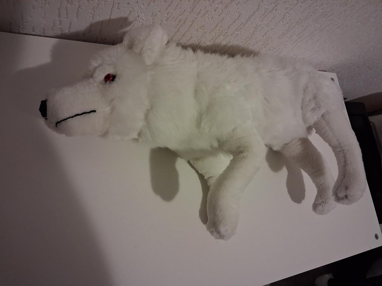 Game of Thrones Ghost direwolf knuffel
