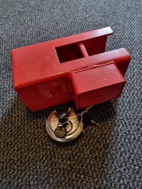 Carasafe caravan/aanhanger disselslot met 2 sleutels