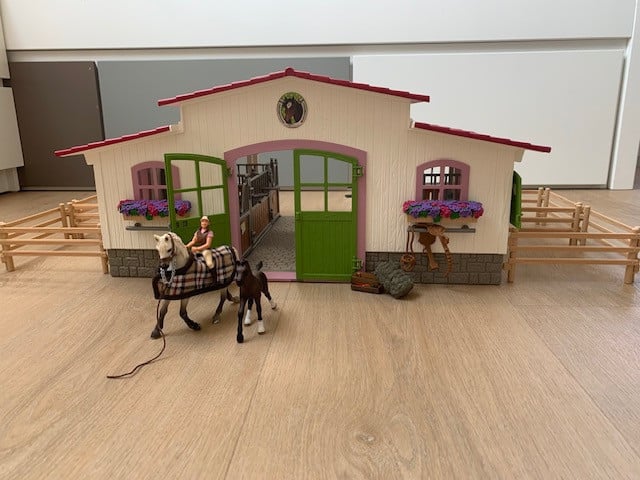 Schleich HORSE CLUB — Schleich Manege met Amazone en Paarden