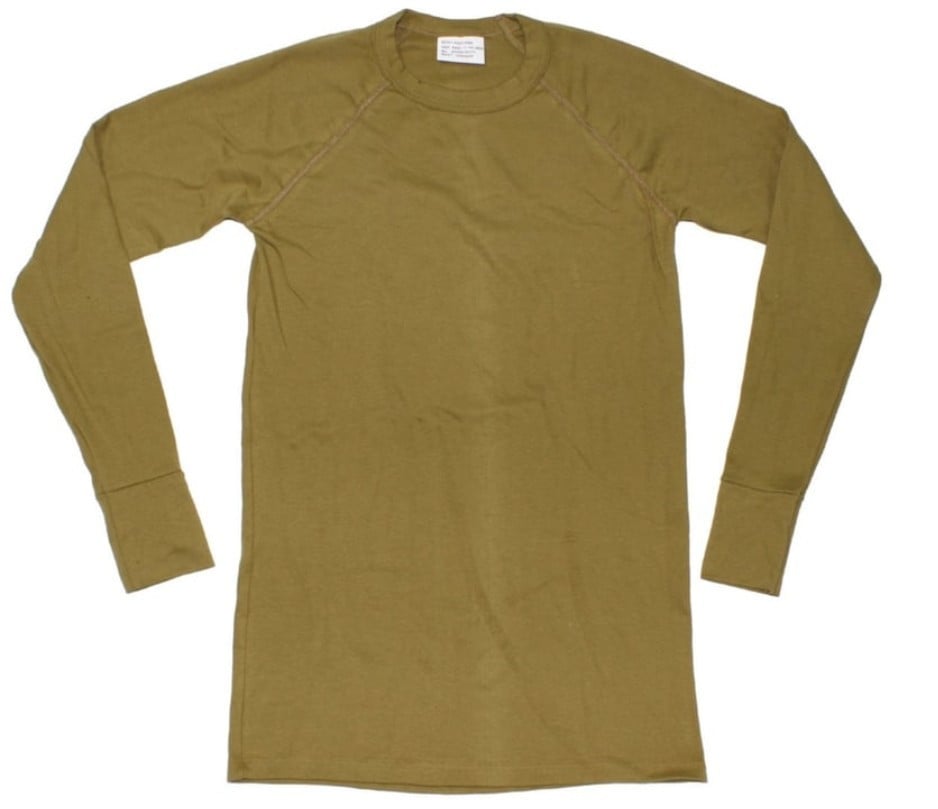 Body Knit Hemd Korte Mouw Ondershirt Olijfgroen Katoen maat L