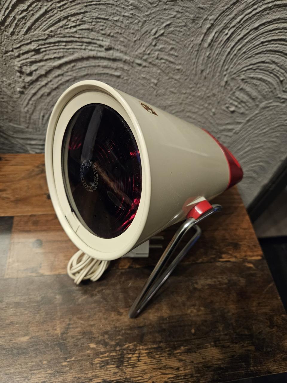 Vintage werkende Philips Infrarood warmte lamp - Jaren 60