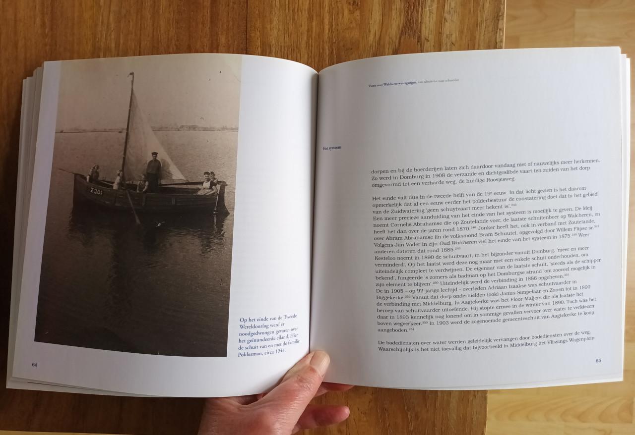 Varen over Walcherse watergangen, van schuitvlot naar schuitvlot