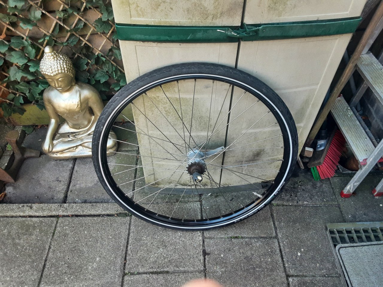 28 inch scram achterwiel, 3 speed,terugtraprem