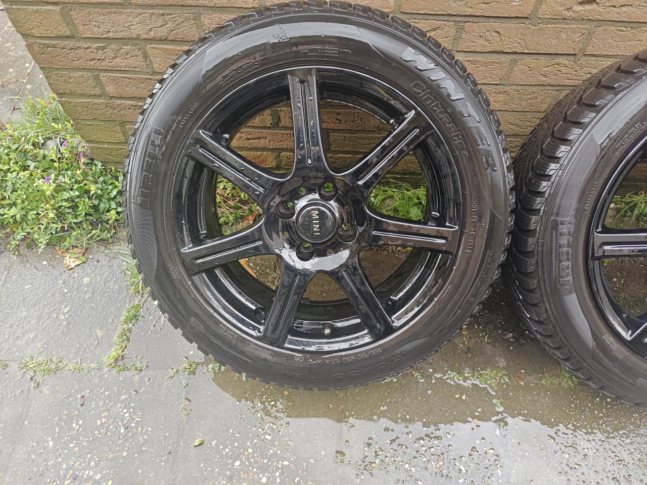 OEM 4x100 wielen mini spaakvelgen 16" Pirelli banden ZGAN!!