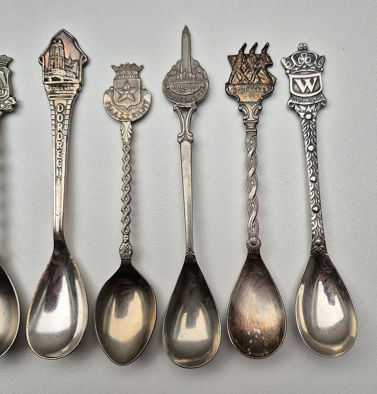 Theelepeltjes verzilverd vintage