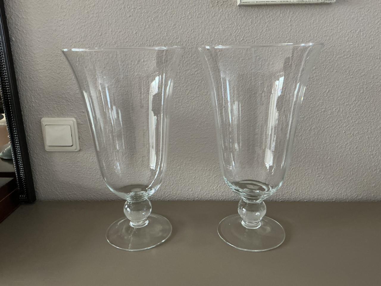2 Glazen vazen