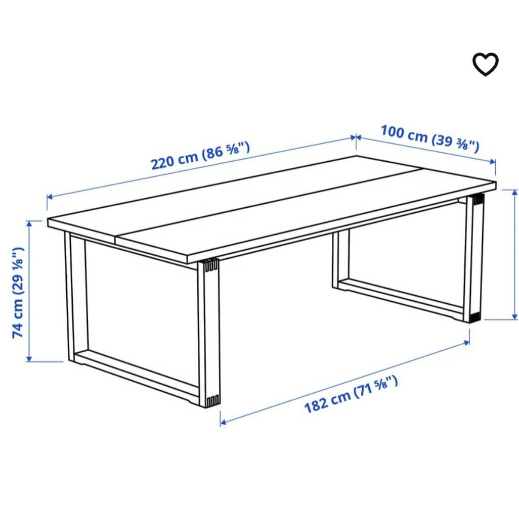 Tafel Ikea zeer degelijk Morbylanga