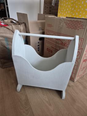 Brocante lectuurbak/ rek