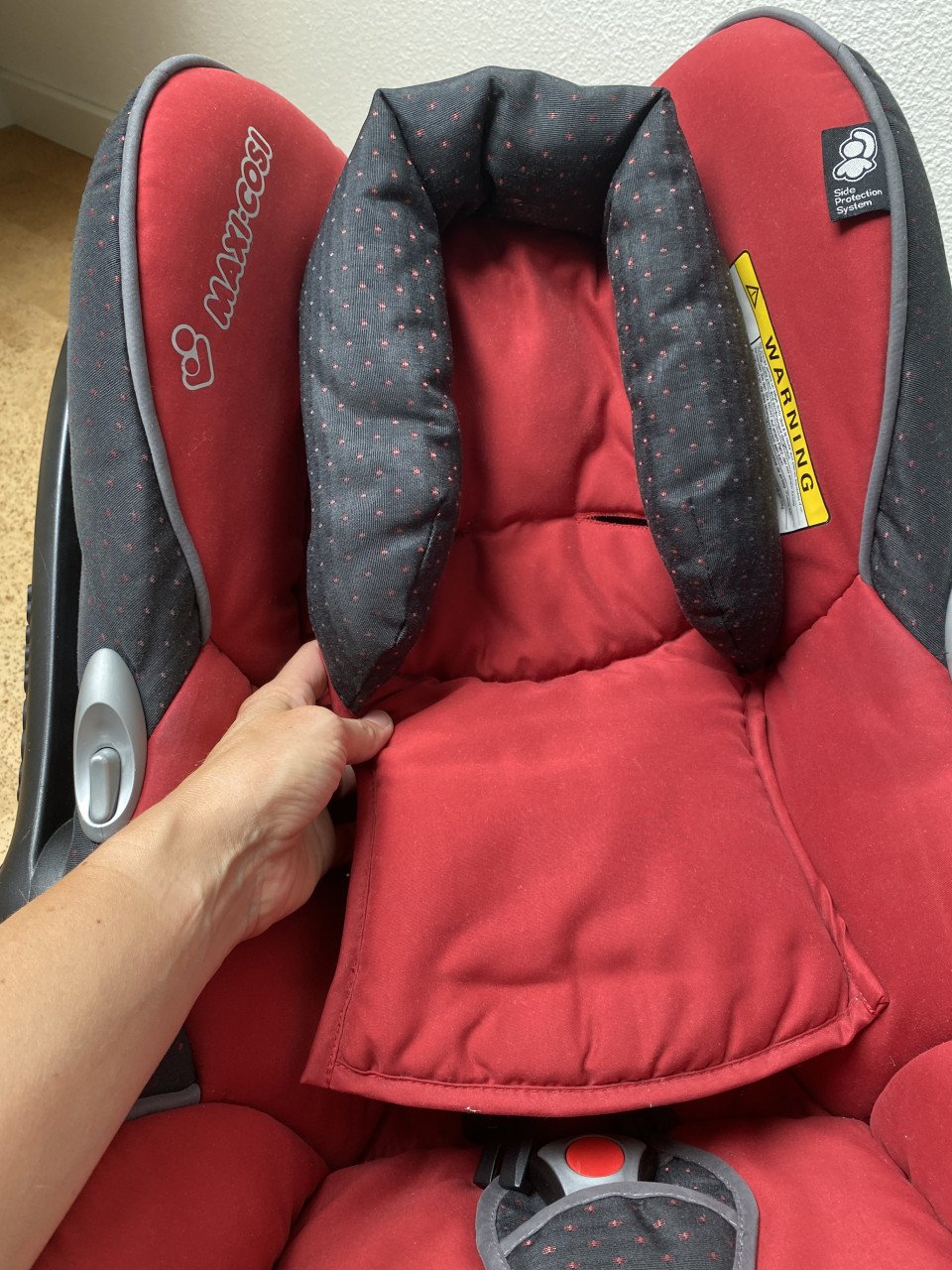 Maxi Cosi Pebble met o.a. warme slaapzak
