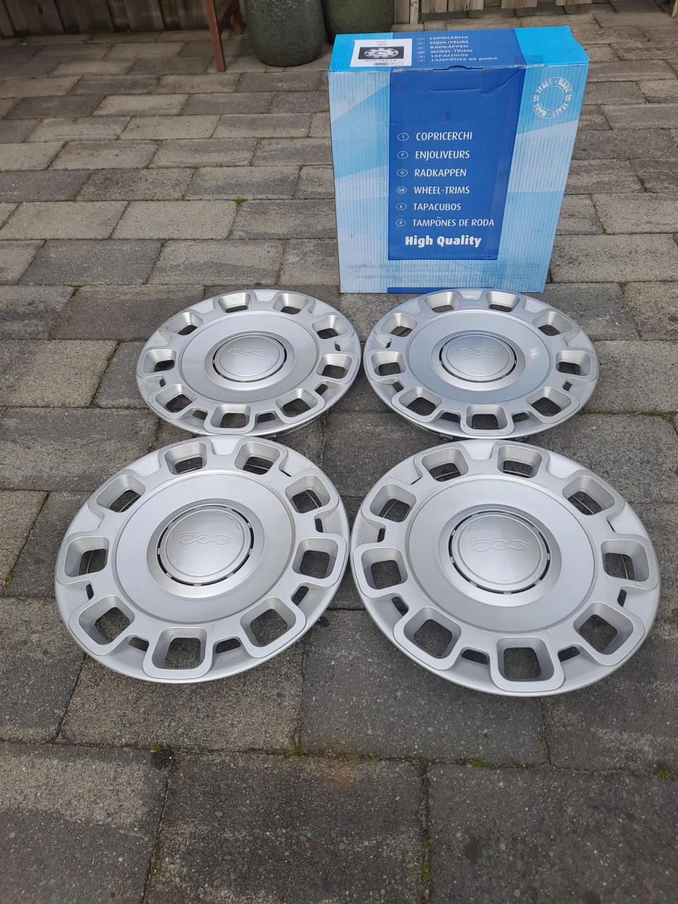 Te koop set wieldoppen 15 inch voor Fiat 500