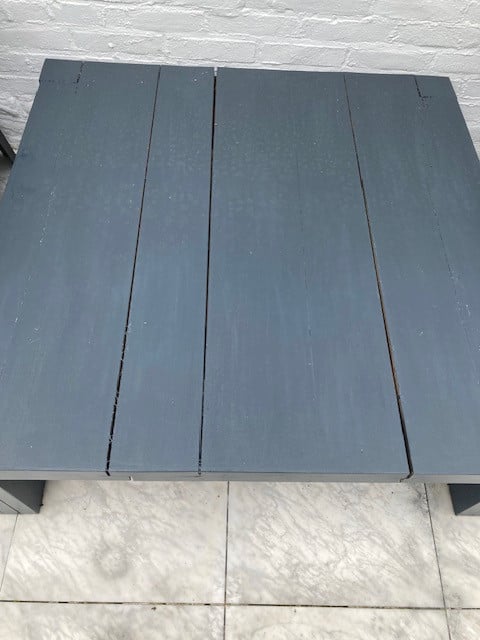 Salon tafel eiken (zwart/grijs)