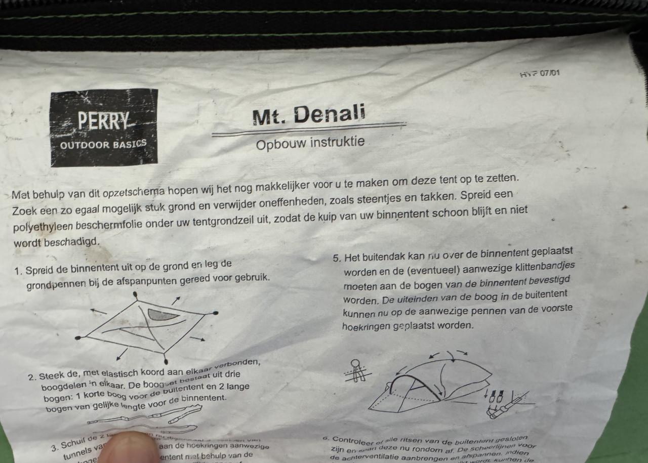 2/3 persoonstent Mt Denali