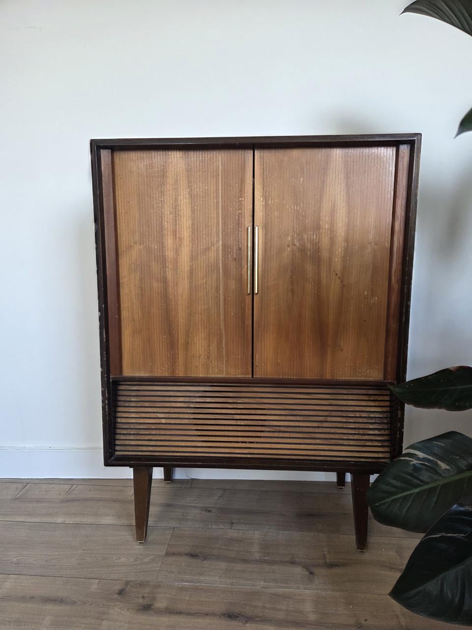 Vintage jaren 60 Philips tv audio kastje