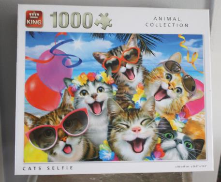 Puzzel katten- cats selfie 1000 stukjes