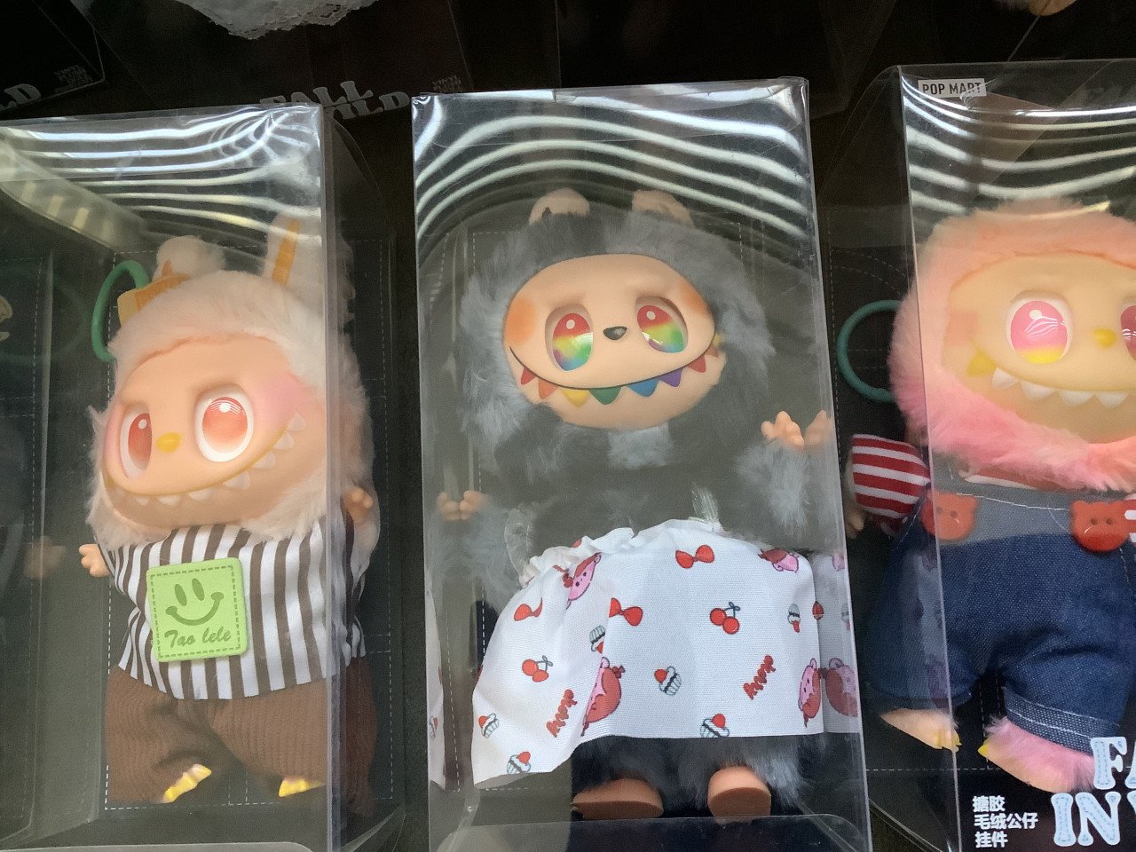 Super leuke Labubu’s/ Lafufu’s met kleertjes.