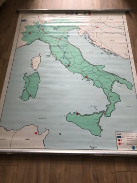 Wandkaart Italië