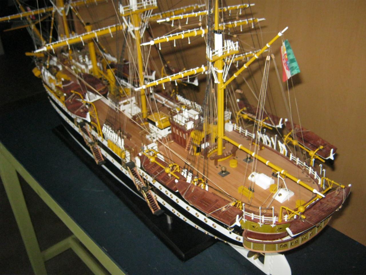 Scheepsmodel. AMERICO VESPUCCI.