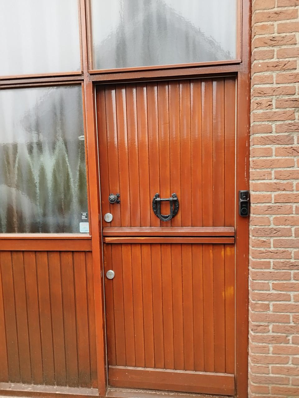 Merbau deelbare voordeur