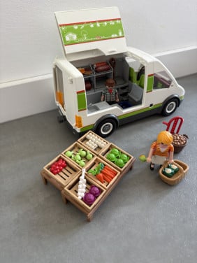 Playmobiel markt bus