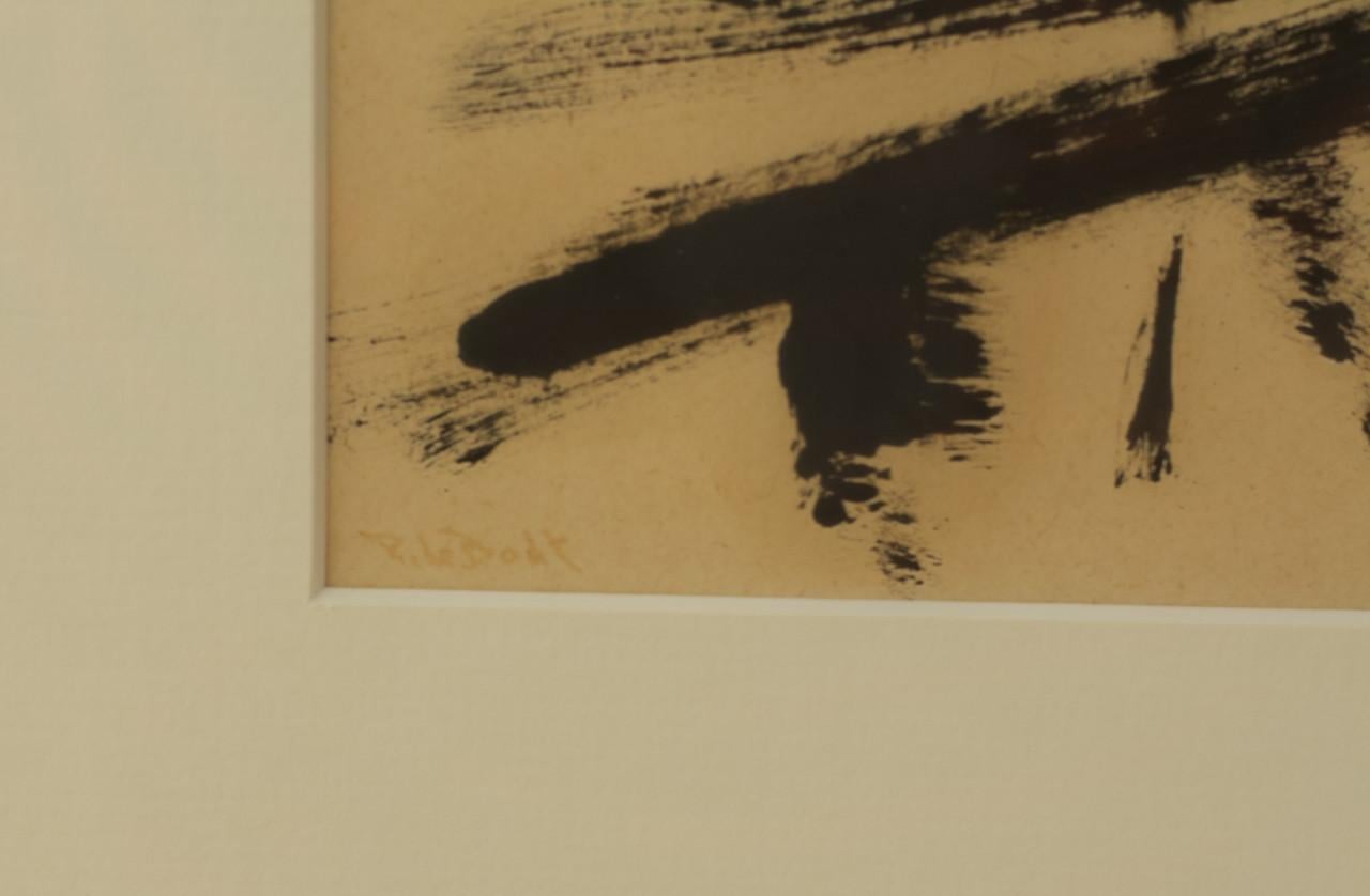 Schilderij Havengezicht - Pieter de Bodt  Incl lijst & handgesigneerd