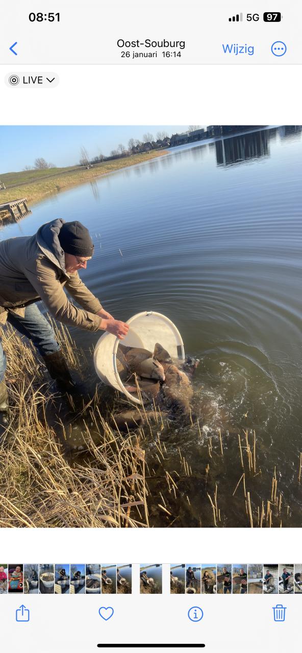 €17,50 voor een jaarvissen met 2 hengels in een zeer mooie Karper gebied.