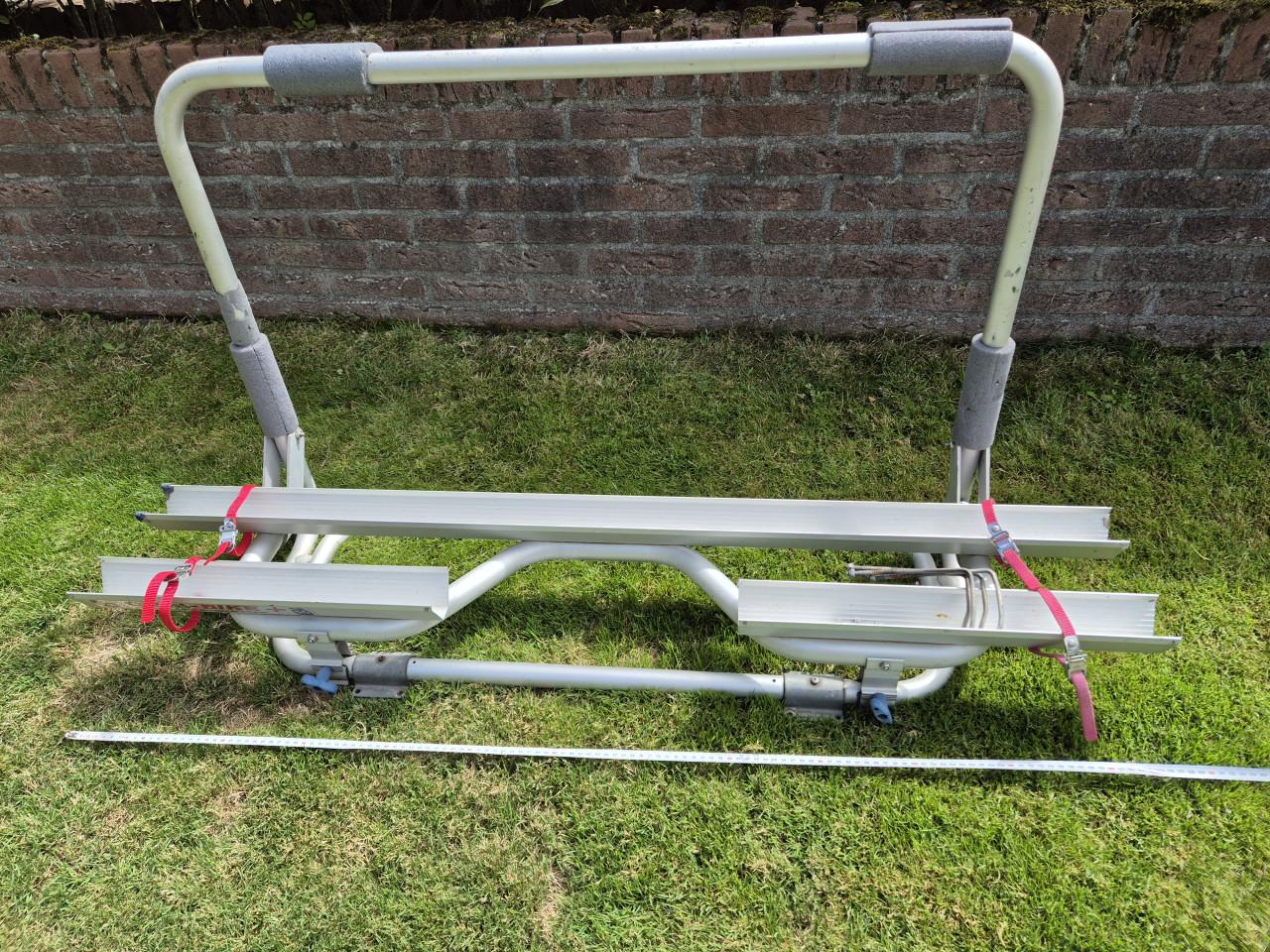Fietsdrager voor op dissel caravan