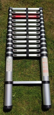 Telescoopladder 3,88m - ingeklapt 120cm x 48 cm