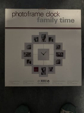 Klok met fotoframe