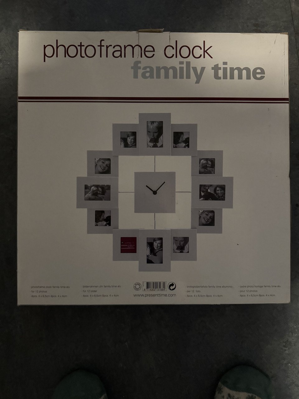Klok met fotoframe