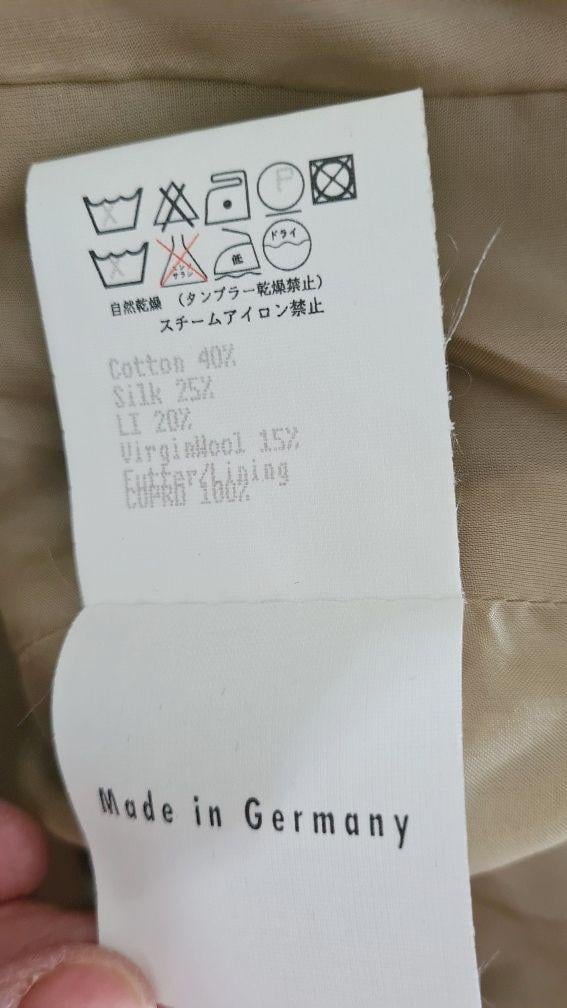 RENA LANGE: Nieuw licht camel tweed blazer maat 42 € 1.420,–