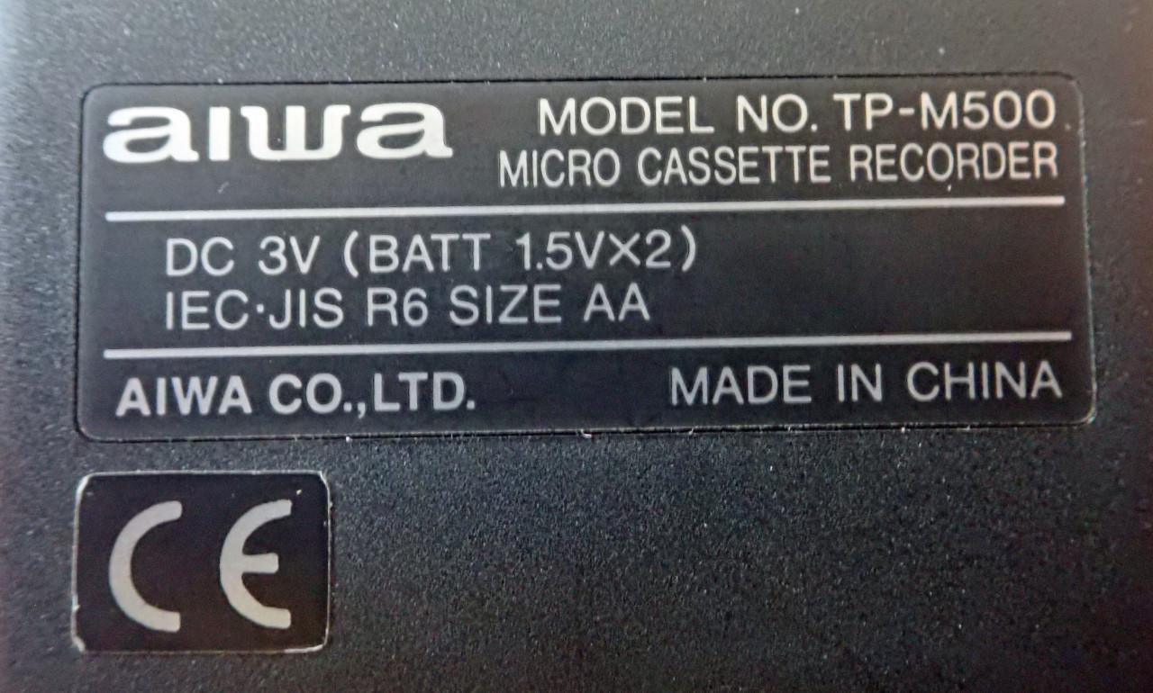 AIWA Dictafoon TP-M500