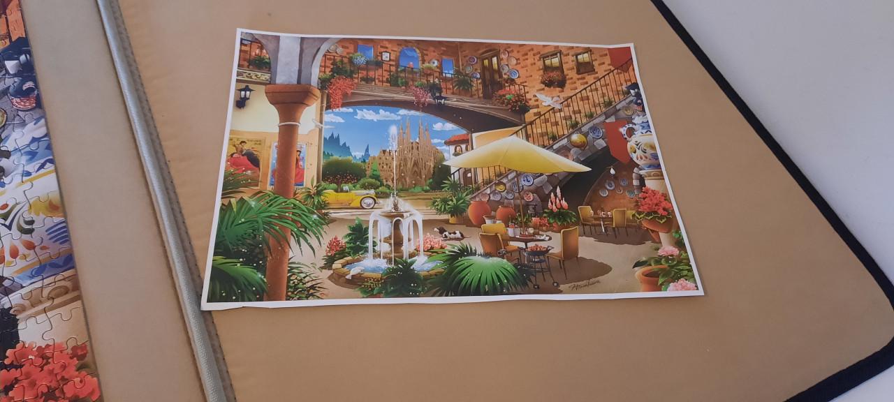 4 puzzels van 1000 stukjes