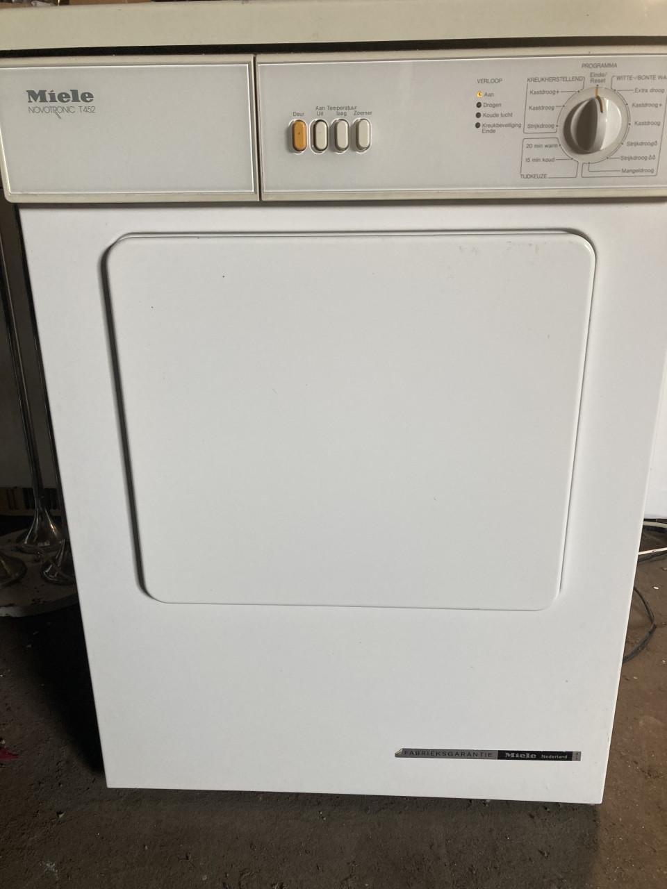 Miele wasdroger met afvoerslang