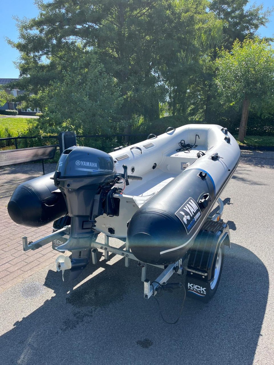 310 alu rib met yamaha 10pk + boot trailer