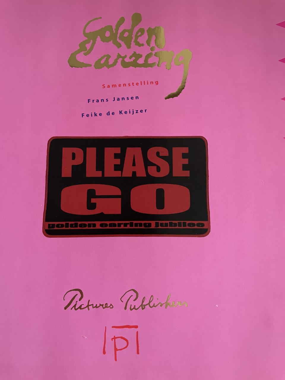 Golden Earring boek inclusief postzegels en 2 drumstokken Cesar