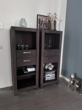 2 mooie houten boeken kasten