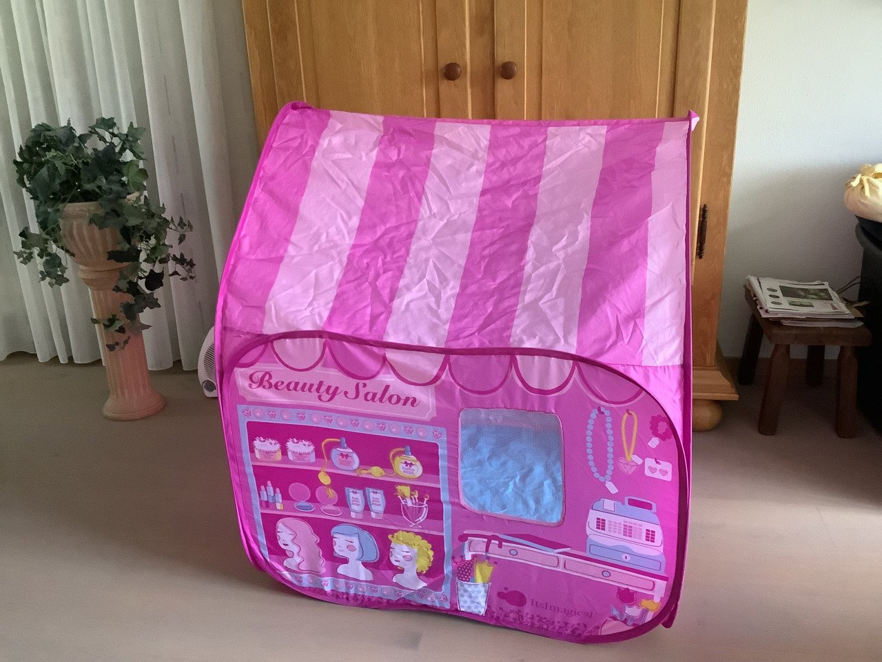 Roze Beauty Salon speeltent vanaf 2 jaar.